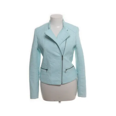 Biker jacket (Blue) from Easy Wear Cotton, Polyester, Polyurethane, Viscose