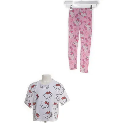 Pyjama (Wit, Roze) van Hello Kitty Katoen