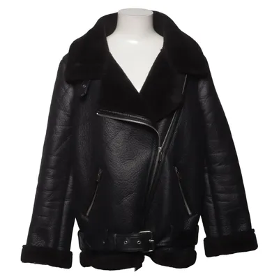 Shearling Jacke (Schwarz) von Zara Woman Polyester, Polyurethan