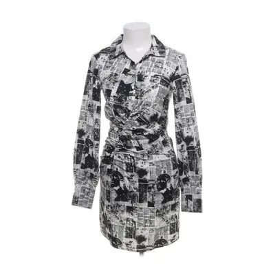 Skjortklänning (Svart, Vit, Flerfärgad) från Emma Bomull, Elastan