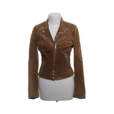 Bikerjacka (Brun) från Jofama Polyester, Skinn, Viskos