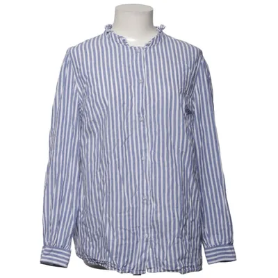 Blouse (Blue, White) from Papaya Cotton
