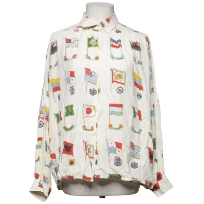 Bluse (Hvid, Flerfarvet) fra Pierre Cardin Viscose