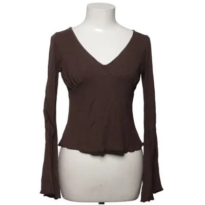 Langærmet t-shirt (Brun) fra Sisters Point Elastan, Viscose