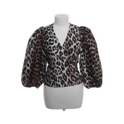 Wikkelblouse (Zwart, Meerkleurig) van Edited Polyester