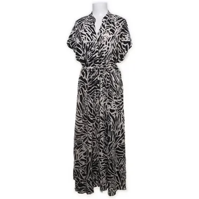 Jurk (Zwart, Meerkleurig) van H&M Viscose