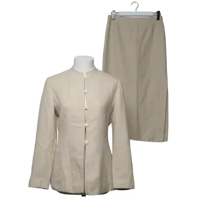 Jakkesæt med nederdel (Beige) fra Mani Cupro, Linned, Silke, Uld