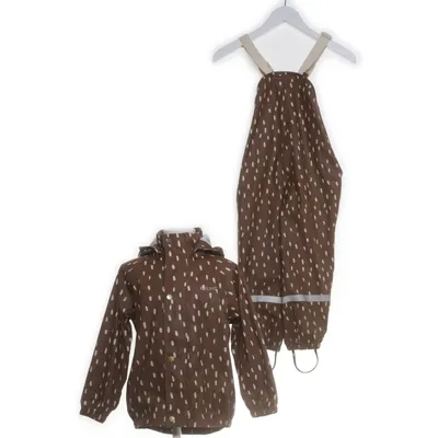 Regnställ (Brun, Vit, Grå) från Kuling Polyester, Polyuretan