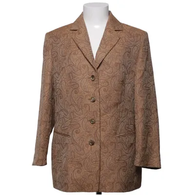 Blazer (Marron) de Marcona Polyester, Viscose