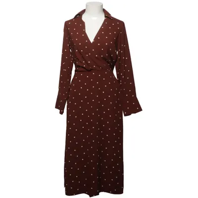 Slå-om-kjole (Brun, Hvid) fra Dorothy Perkins Polyester