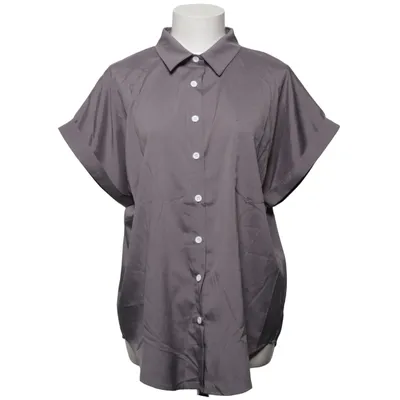 Kortärmad skjorta (Grå) från Yidarton Elastan, Polyester