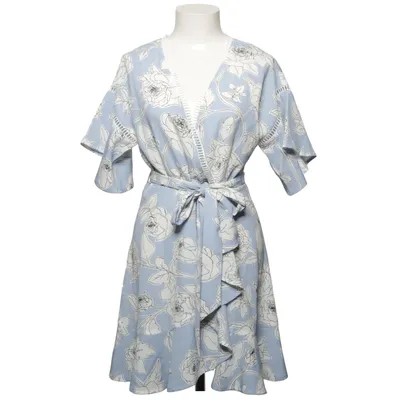 Omlottklänning (Blå, Vit) från Moon River Polyester