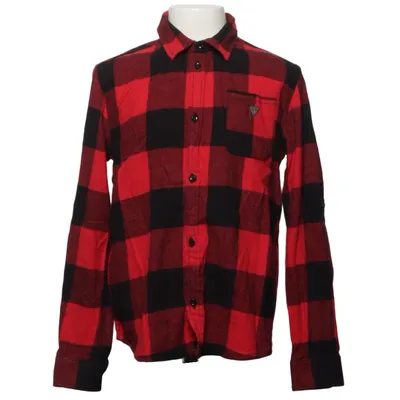 Chemise en flanelle (Rouge, Noir) de Guess Kids Coton, Élasthane