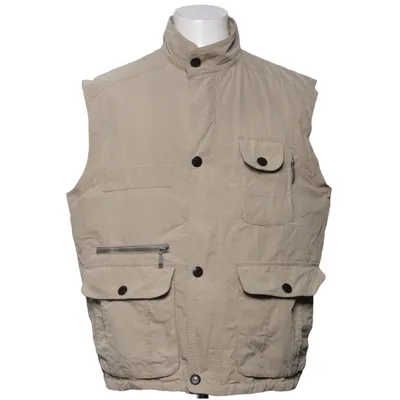 Outer vest (Beige) from Frank Eden Cotton, Polyester