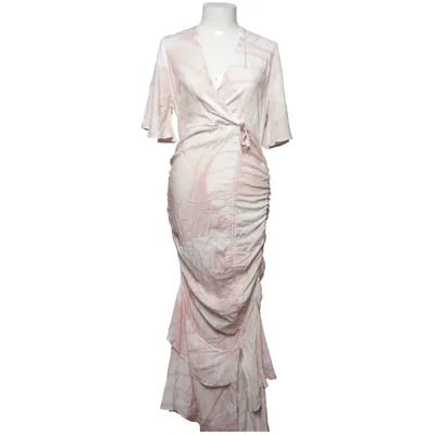 Robe longue (Rose, Blanc) de Aéryne Viscose