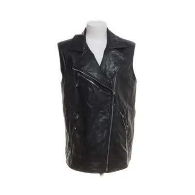 Biker gilet (Zwart) van Zara Polyester, Polyurethaan