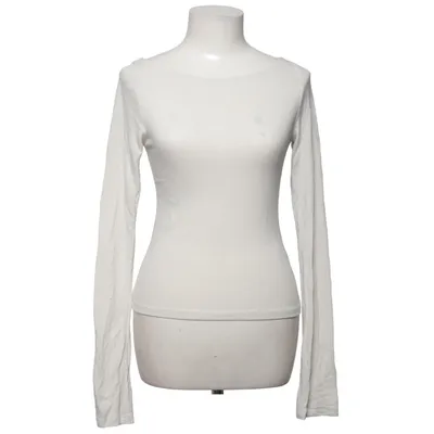 Langærmet t-shirt (Beige) fra Nelly Elastan, Polyester, Viscose