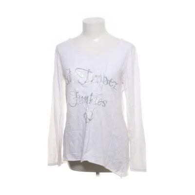 T-shirt à manches longues (Blanc) de St. Tropez Coton