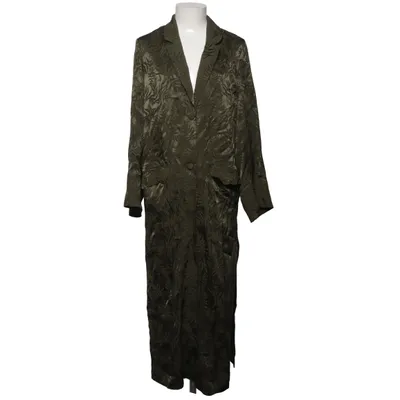 Frakke (Grøn) fra H&M Viscose, Polyester