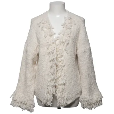 Cardigan (Blanc) de Glossy Acrylique, Laine d'alpaga, Polyester, Viscose