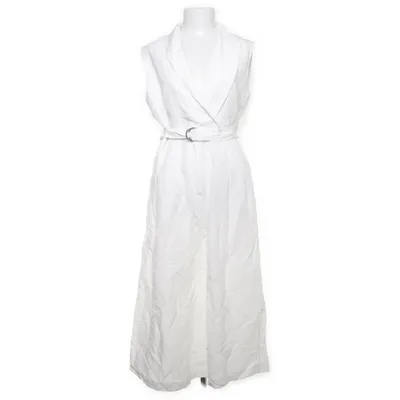 Byxdress (Vit) från H&M Linne, Polyester, Viskos