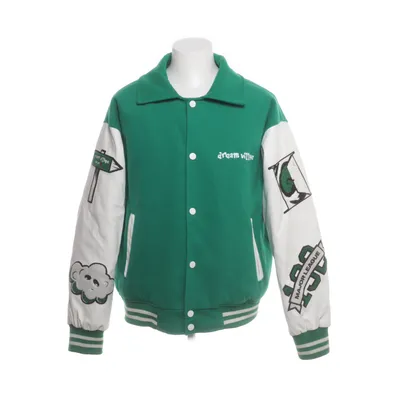 Varsity jacket (White, Green) from A3B Polyester, Polyurethane, Cotton