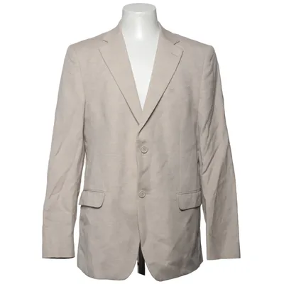 Blazer (Beige) from Dressmann Linen, Polyester, Viscose