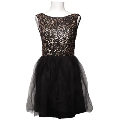 Cocktailkleid (Schwarz, Gold) von Limited Edition by Atmosphere Elasthan, Polyamid, Polyester