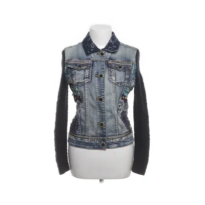 Jeansjacka (Blå, Svart, Flerfärgad) från Desigual Akryl, Bomull, Elastan, Polyester