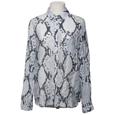 Shirt (Blue, White) from Lara Viscose
