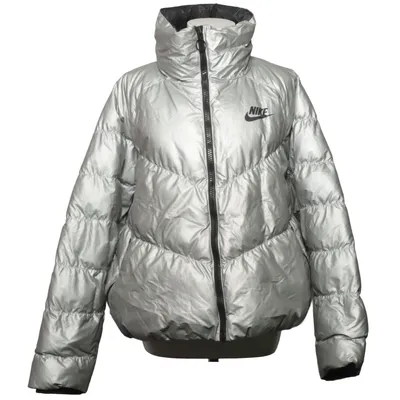Vinterjakke (Sølv) fra Nike Nylon, Polyester