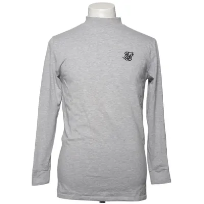 T-shirt à manches longues (Gris) de SikSilk Coton, Élasthane, Polyester