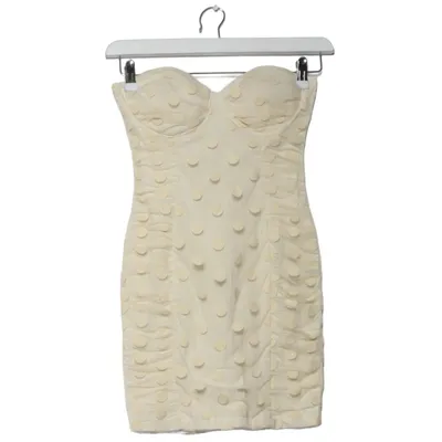 Cocktailjurk (Beige) van Rare London Katoen, Elastaan, Polyester