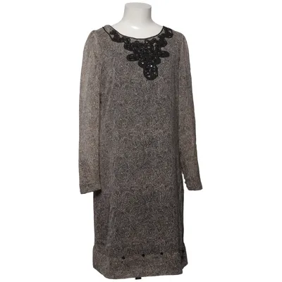 Dress (Beige, Black) from Uldahl Polyester, Viscose