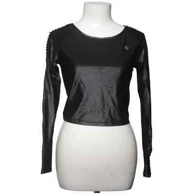 Crop top (Noir) de Workout Empire Élasthane, Polyamide