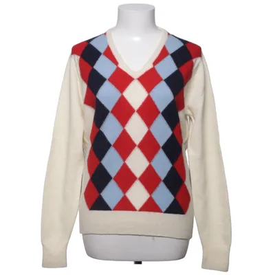 Pullover (Hvid, Flerfarvet) fra Alan Paine Uld