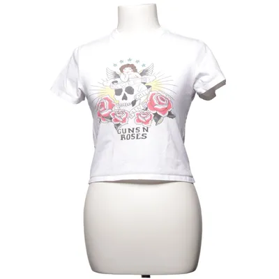Crop Top (Weiß, Mehrfarbig) von Guns n' Roses Baumwolle, Elasthan