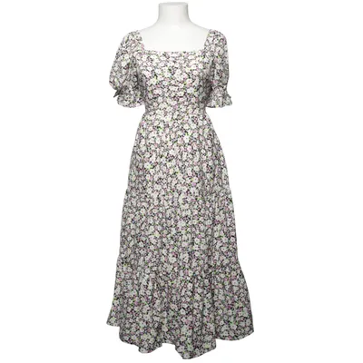 Dress (White, Multicolored) from Reflections Polyester