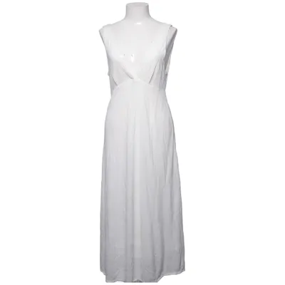 Maxi dress (White) from Massimo Dutti Viscose