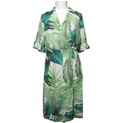 Omlottklänning (Vit, Grön) från Antea Polyester