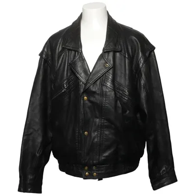Leather jacket (Black) Leather, Polyester
