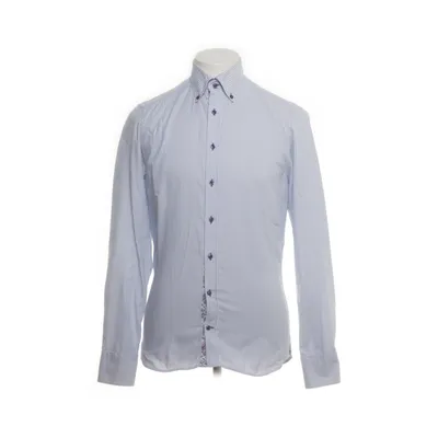 Button down shirt (Blue, White) from Stenströms Cotton