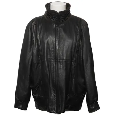 Læderjakke (Sort) Læder, Polyester