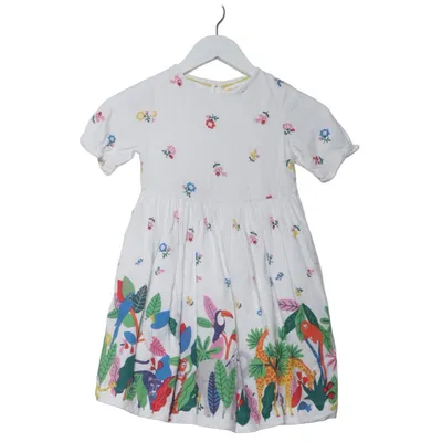 Klänning (Vit, Flerfärgad) från Mini Boden Bomull, Linne, Polyamid, Viskos