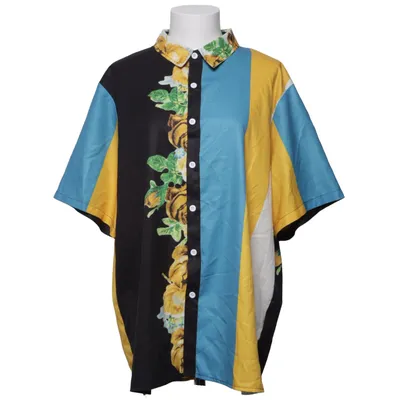 Chemise à manches courtes (Noir, Bleu, Jaune, Multicolore) de ChArmkpR Polyester