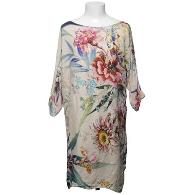 Kjole (Beige, Flerfarvet) fra Zara Woman Polyester, Silke