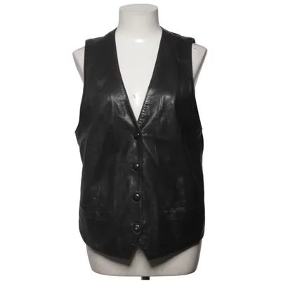 Leren vest (Zwart) van Cabrini Leer