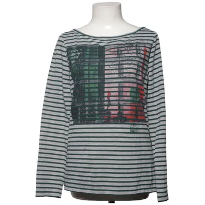 Långärmad t-shirt (Grå, Grön) från Oui Black label Polyester, Viskos