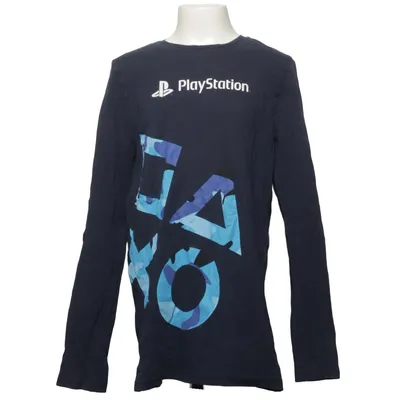 T-shirt à manches longues (Bleu, Multicolore) de Playstation Coton