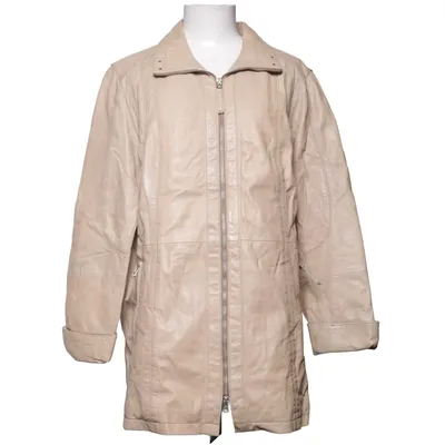 Läderkappa (Beige) från Molltan